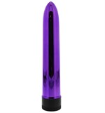 Фиолетовый классический вибратор KRYPTON STIX 7 MASSAGER - 17,8 см. - фото 60704