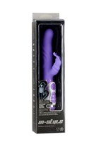 Фиолетовый вибратор с клиторальной стимуляцией INSTYLE DUO VIBRATOR 5.5INCH - 14 см. - фото 169117