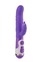 Фиолетовый вибратор с клиторальной стимуляцией INSTYLE DUO VIBRATOR 5.5INCH - 14 см. - фото 169116