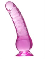 Фиолетовый фаллоимитатор QUARTZ VIOLET 7INCH PVC DONG - 17,8 см. - фото 169120