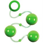 Зеленые анальные шарики Renegade Pleasure Balls - фото 164428