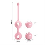 Нежно-розовые вагинальные шарики Kegel Tighten Up I - фото 1399480