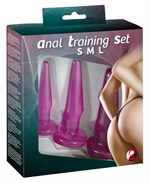 Набор из 3 анальных пробок Anal Training Set 85541 - фото 88143