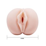 Компактный мастурбатор-вагина с эффектом смазки - фото 1399543