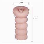 Мастурбатор-вагина 3D с эффектом смазки - фото 1399548