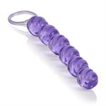 Фиолетовая анальная цепочка Swirl Pleasure Beads - 20 см. - фото 169586