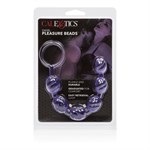 Фиолетовая анальная цепочка Swirl Pleasure Beads - 20 см. - фото 169587