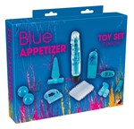 Голубой вибронабор из 8 предметов Blue Appetizer - фото 168824