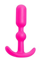 Розовая силиконовая анальная пробка Anal Anchor - 10,2 см. - фото 88303
