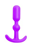 Фиолетовая силиконовая анальная пробка Anal Anchor - 10,2 см. - фото 169708