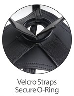 Кофейный страпон Strap-on Harness Cock - 15,2 см. - фото 1399999