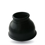 Чёрная силиконовая насадка для помпы - размер L - фото 88763