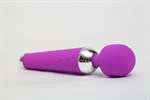Фиолетовый силиконовый вибромассажер с 16 видами пульсации - 19,2 см. - фото 1400239