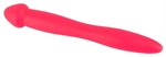 Красный гибкий двусторонний фаллоимитатор Colorful Joy - 21,5 см. - фото 171018
