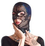 Кружевная маска-балаклава с отверстиями для глаз и рта - фото 1413944