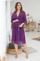 Изящный длинный халат Lolita из кружева - фото 275303