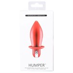 Красный конусообразный анальный вибратор HUMPER 3.5INCH VIBRATOR - 8 см. - фото 171560