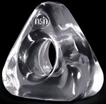 Прозрачное треугольное эрекционное кольцо RENEGADE JUNK PUSHER - фото 171806
