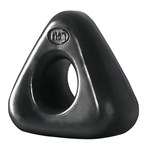 Черное треугольное эрекционное кольцо RENEGADE JUNK PUSHER - фото 171808