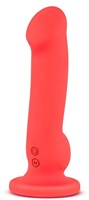 Красный перезаряжаемый вибратор VIBE 03 - 18,5 см. - фото 161556