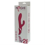 Розовый вибромассажер NAGHI NO.28 - 23 см. - фото 1400542
