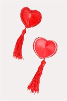 Сексуальные пэстис в форме сердец с кисточками - фото 171814