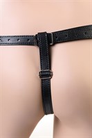 Серебристо-черное кожаное бикини с цепочками Theatre - фото 1400755