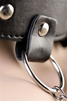 Серебристо-черное кожаное бикини с цепочками Theatre - фото 1400759