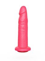 Розовый гелевый анальный фаллоимитатор - 16 см. 96224