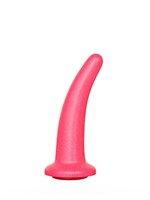 Розовый изогнутый стимулятор простаты из геля - 13,5 см. 96227