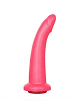 Розовый плаг-массажёр для стимуляции простаты - 17 см. 96229