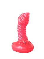 Розовый анальный фаллоимитатор для массажа простаты - 9,5 см. 96232