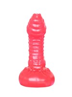 Розовый пупырчатый массажёр простаты - 11 см. 96233