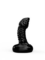 Чёрный плаг-массажёр для простаты - 7,2 см. 96234