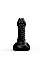 Чёрный плаг-массажёр для простаты - 7,2 см. 96234