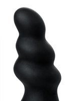 Чёрная анальная втулка Whirlwind D-PENG с пультом - 12,2 см. - фото 172719