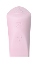 Нежно-розовый гибкий водонепроницаемый вибратор Sirens Venus - 22 см. - фото 1401076