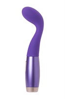 Фиолетовый вибратор Le Stelle PERKS SERIES EX-1 с 2 сменными насадками - фото 90076