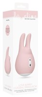 Розовый клиторальный стимулятор Love Bunny - 9,4 см. - фото 100880