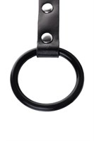 Черно-серебристые зажимы для сосков с кольцом для пениса TOYFA Metal 99407