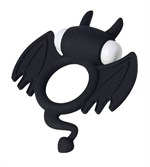 Черное эрекционное кольцо на пенис JOS COCKY DEVIL - фото 1363052