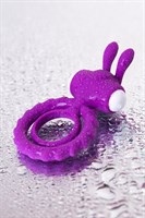 Фиолетовое эрекционное кольцо на пенис JOS  GOOD BUNNY - фото 1401268