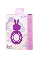 Фиолетовое эрекционное кольцо на пенис JOS  GOOD BUNNY - фото 1401263