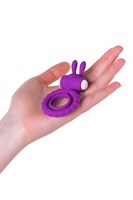 Фиолетовое эрекционное кольцо на пенис JOS  GOOD BUNNY - фото 1401264