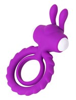 Фиолетовое эрекционное кольцо на пенис JOS  GOOD BUNNY - фото 315774