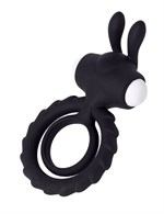 Черное эрекционное кольцо на пенис JOS  BAD BUNNY - фото 1401269
