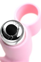 Нежно-розовая вибронасадка на палец JOS TWITY - 10,2 см. - фото 1363076